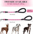 VIVAGLORY Short Rope Dog Leash - Neoprene Padded Handle, Training & Walking Durable Traffic Leash for Medium & Large