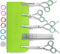 LovinPet Dog Grooming Scissors Set, Safety Round Tips Professional 6 in 1 Stainless Steel Grooming Shears