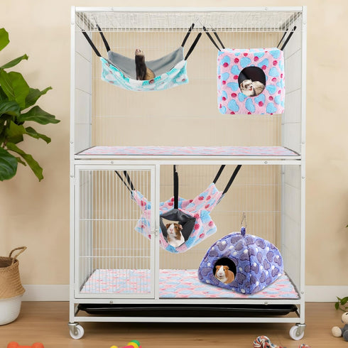 AceOrbit Hammock 8 Pack Hammocks Hammock Chinchilla Ferret Rat Ferret Cage Accessories Beds Guinea Pig Hideout Washable