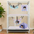 AceOrbit Hammock 8 Pack Hammocks Hammock Chinchilla Ferret Rat Ferret Cage Accessories Beds Guinea Pig Hideout Washable