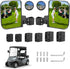 No Drilling Golf Cart Side Mirrors - HD Shatterproof Mirrors for EZGO Club Car Yamaha with Blind Spot