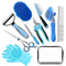2TRUL Bath Grooming Kit for Pets, 10pcs Dog Brush for Shedding with Dog