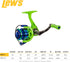 Wally Marshall Speed Shooter Spinning Reel, Size 75, One-Piece Graphite Frame, Right/Left-Hand Retrieve, Graphite