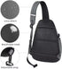 TITECOUGO Sling Bag Crossbody Shoulder Outdoor Travel Hiking Backpack for Women & Men