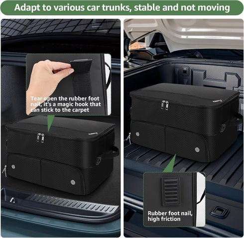 Golf Gifts for Men and Women, Golf Car Trunk Locker Organizer with Compartments for Shoes and Accessories