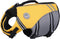 VIVAGLORY Yellow Sports Style Dog Life Jacket with Adjustable Durable Extra Flotation Swim Vest for Small Dogs