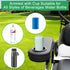 MOSNAI Golf Cart Armrest with Cup Holder for Club Car EZGO Yamaha, Upgrade Armrest with Phone Storage Pouch, Better