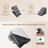 EHEYCIGA 4-Step Dog Stairs for Bed, 18”H, Non-Slip Indoor Ramp for Small Dogs and Cats, Grey