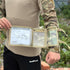 Tactical Arm Sleeve Map Pouch Case - Documents Holder Wrist Case with Military Arm Pouch and USA Flag Patch