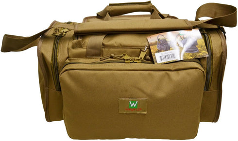 R21 Gun Range Bag - Tactical Shooting Range Bag for Pistols with Divider and Pistol Pouch Included