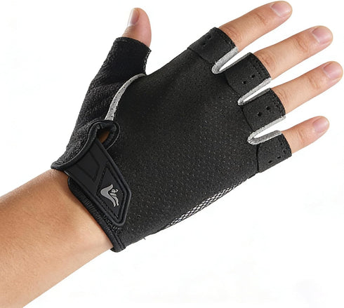 Mealah Men Women Half-Finger Workout Gloves - Lightweight Anti Slip Exercise Gloves for Cycling Gym Lifting