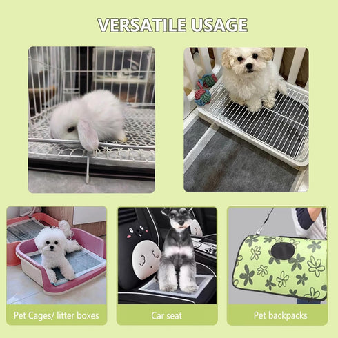 PeSandy 100PCS Chinchillas Rabbit Pee Pads, Pet Toilet/Potty Training Pads, All Absorb & Odor Control Disposable Cage
