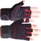 RiToEasysports Fitness Gloves, Non Slip Microfiber Silicone Palm Breathable Ottoman Back with Wrist