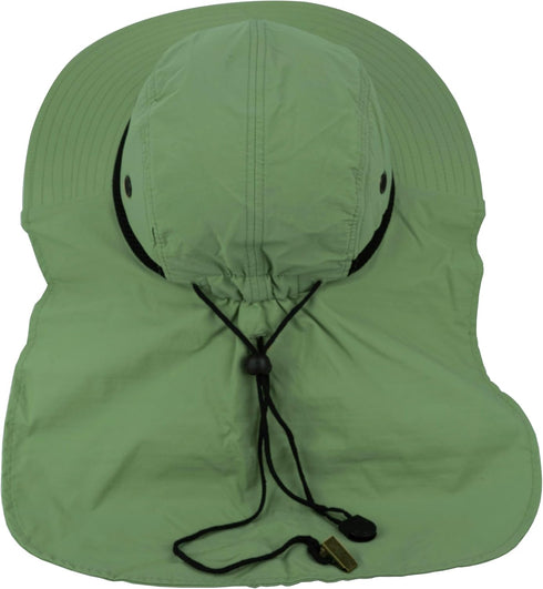 Wide Brim Sun Hat for Men Women, Neck Flap Waterproof UPF50 Protection, Fishing Hiking Safari Hat