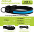 Led Glowing Dog Collars, Lighted Rechargeable Glow Collar for Night, Light Up Dog Collar for Small Dogs (Blue, Pack of