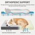 Waterproof Dog Crate Bed for Large Dogs, Soft Fluffy Washable Bed with Removable Cover, Light Gray, 41 x 27 Inch
