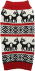 Lanyarco Ugly Dog Christmas Sweater, Vintage Knit Xmas Reindeer Holiday Outfit, XL Size Back Length 20"