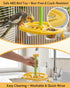 TriGia Paws 2 360 Bird Spinning Toy with Feeding Cups, Rotating Bird Toys for Parrots with Bells & Cork for Boredom