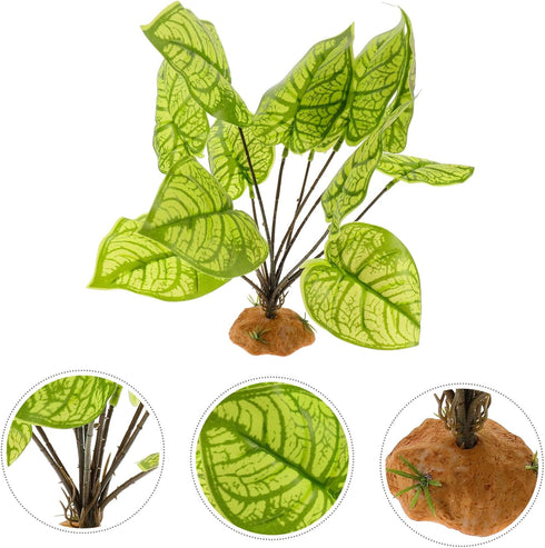 Didiseaon Goblincore Room Decor, Terrarium Landscape Plant Reptile Hiding Hut, Aquarium Fake Plant Ornament