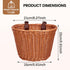 Kids Hand-Woven Multi-Color Bicycle Basket, Front Bike Basket for Boys and Girls