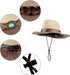 Straw Sun Hat, Spring Summer Leisure Beach Travel Woven Outdoor Fishing UV Protection