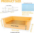 Dmnnlp 20Pcs (15.4x11.2x4.8 inch) Stainless Steel Gird Rabbit Litter Box, Bunny Litter Pan with Hay Feeder & Disposable