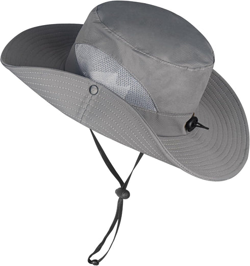 ZOORON Sun Hats for Men Women, Wide Brim Bucket Hats, UV Protection UPF50+ Waterproof Boonie Hats
