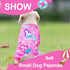 Dog Pajamas for Small Medium Dogs, Cute Summer Clothes, Soft Stretchy Puppy Jammies Outfit (Pink, Large)