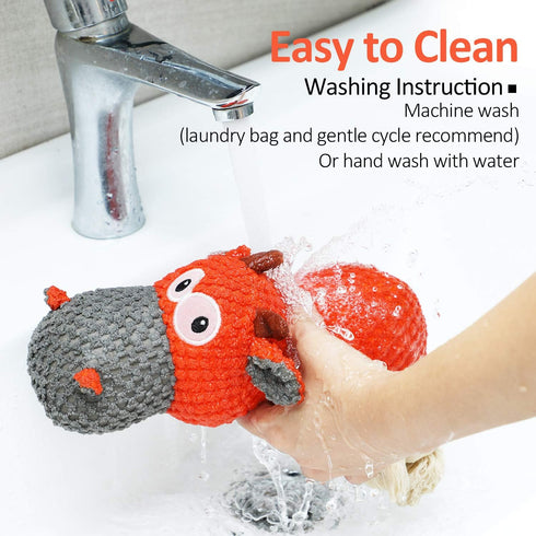 IOKHEIRA Indestructible Dog Plush Toy for Large Aggressive Chewers, Durable Chewing Toys