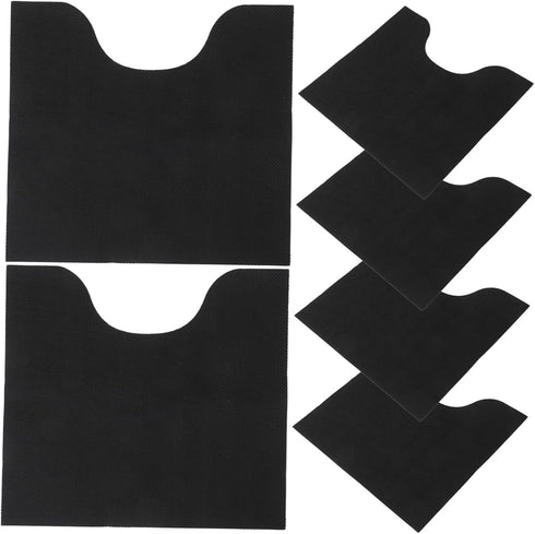 VOSAREA 6pcs U-Shaped Toilet Training Pad Washable Bathroom Contour Rug for Potty