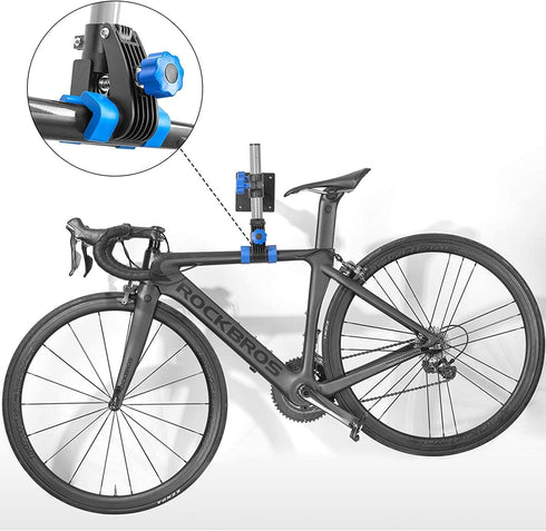 ROCKBROS Bike Repair Stand Wall Mount Rack, Height Adjustable Workstand for Road Mountain Bikes