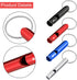 Sumind 49 Pieces Emergency Whistle with Keychain for Outdoor Camping, Hiking, Boating, Fishing - 7 Colors