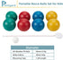 84mm Set, Set 8 1 Pointyard Bocce Ball Outdoor Games for Adults and Family, Backyard Ball with PE Bocce Balls & Pallino