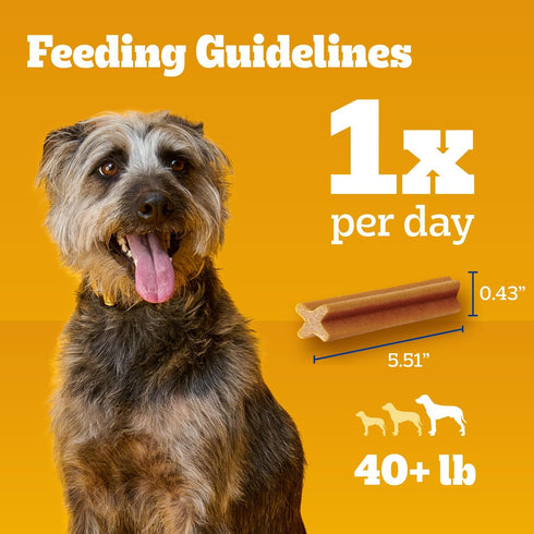 2.73 lb. Pack (51 Pedigree Dentastix Large Dog Treats, Original, Beef & Fresh, Variety Treats Total)