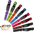 PARTNER Puppy ID Collars, Super Soft Nylon Adjustable Breakaway Collars for New Born Pets with Record Keeping Charts