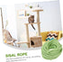 Cat Scratch Pad, Natural Jute Rope for DIY Cat Tree, Replacement Rope for Scratching Post