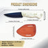 Handmade 8" Stainless Steel Hunting Knife with Sheath, Sharp Skinning Knife, Full Tang Survival Knife for Camping