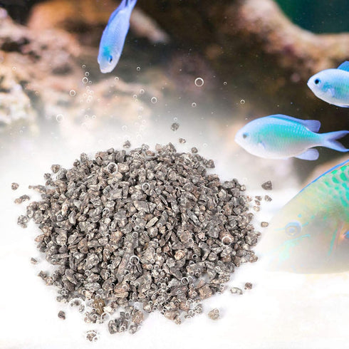 Aquarium Zeolite Filter Stone with Media Bag, Fish Water Purification Odor Remover for Fish and Pond