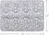 Dog Crate Bed Mat (36" x 23") - Soft Dog Bed with Cute Stars, Personalized Anti-Slip Bottom, Machine Washable Kennel Pad