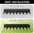 Wall Mount Baseball Bat Rack, Holds 16 Bats, Heavy Duty Organizer for Home Gym Sports Equipment