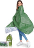 Mylar Emergency Blankets (4 Pack) - Heavy Duty Thermal Survival Blankets 82" x 62" for Camping and First Aid, Green