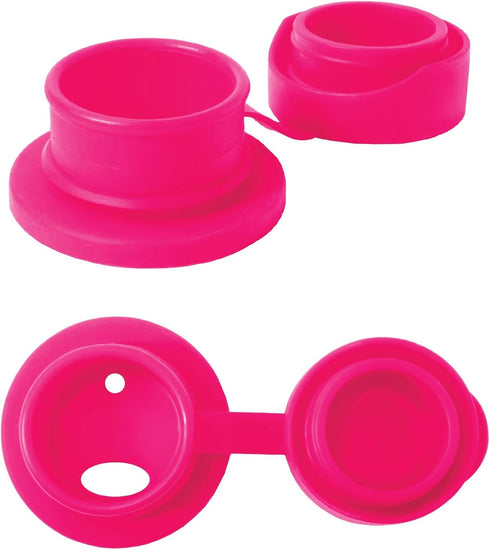 18 oz 550 ml Pura Sport / Stainless Steel Water Bottle with Silicone Sport Flip Cap & Sleeve, Pink Swirl