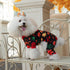 CuteBone Maple Leaf Soft Puppy Pajamas, Cute Dog Pjs Fall Jumpsuit, Large