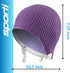 Sporti Bubble Swim Cap for Women, Anti-Slip Interior Grip, Latex/Rubber, Keeps Head Warm