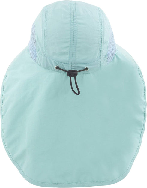Muryobao Kids Sun Hat Wide Brim UPF50+ Mesh Hats with Neck Flap for Girls and Boys