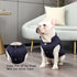2 Layers Fleece Lined Warm Dog Jacket for Puppy Winter Cold Weather, Soft Windproof Small Dog Coat, Blue M