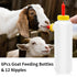ZUDKSUY 6-Pack 400ml Set Goat & Lamb Feeding Bottles with Soft Nipples, Kid Livestock Nursing Kit for Baby Goats