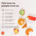 (5 Set, P.L.A.Y. Cute Plush Dog Toys - Barking Brunch Food Themed Durable Squeaker Rope Chew Toy, Great for Puppies