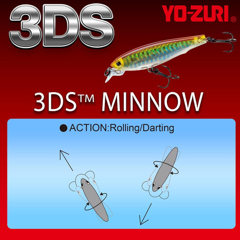 Yo-Zuri 3DS Minnow Shallow Diving Suspending Crankbait