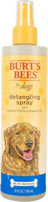 Burt's Bees for Pets Naturally Derived Detangling Spray - Dog and Puppy Fur Detangler Spray, 10 Ounces - 2 Pack